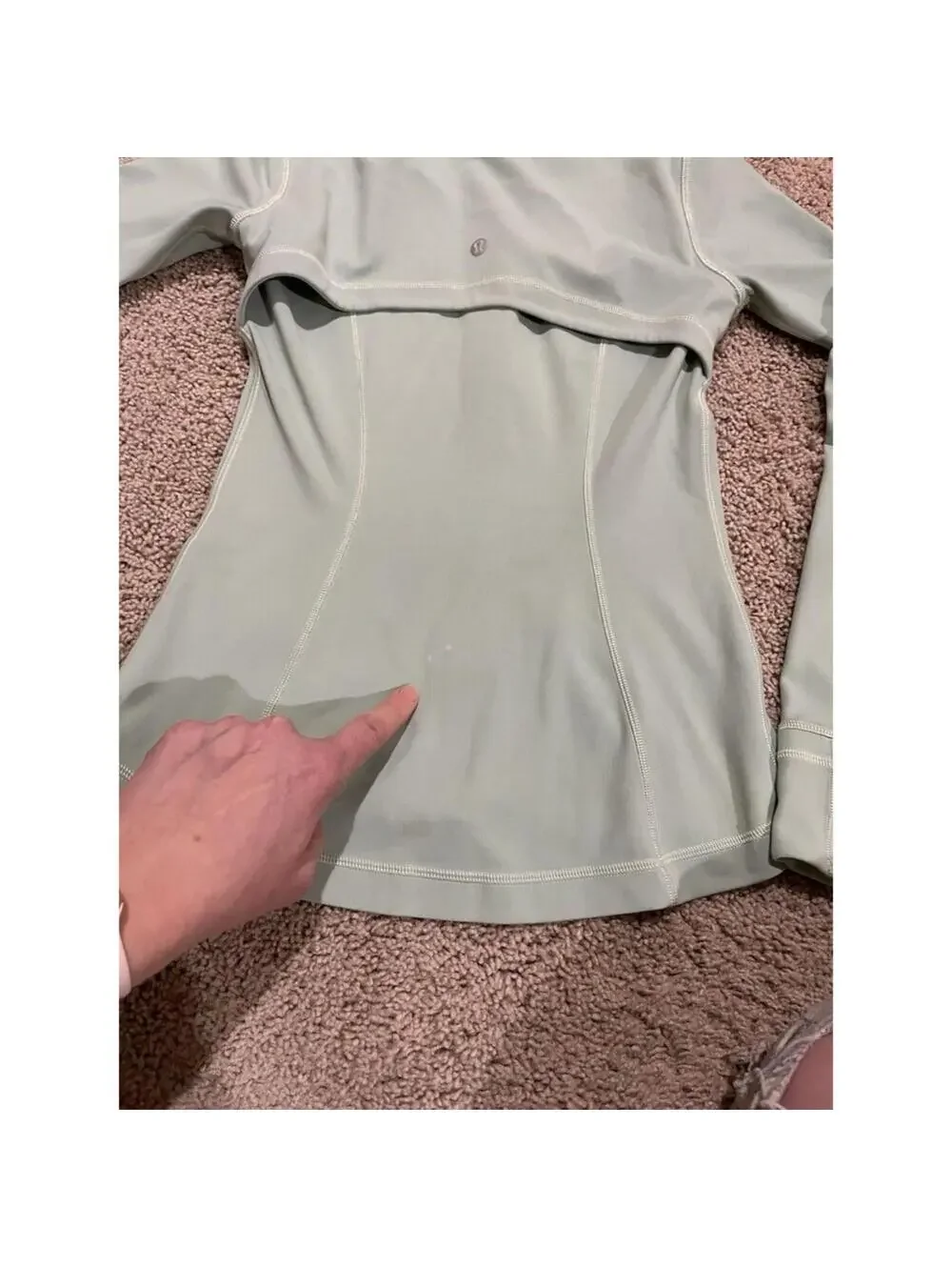 Lululemon Nulu Hooded Define Jacket Pastel Green Size 4 Full Zip - Picture 13 of 14
